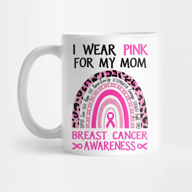 Breast Cancer I Wear Read For My Mom Grandma Sister Personalized by Sunset beach lover